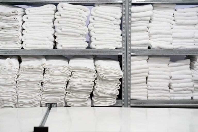 Commercial laundry items including towels linens and uniforms cleaned for Washington DC city businesses
